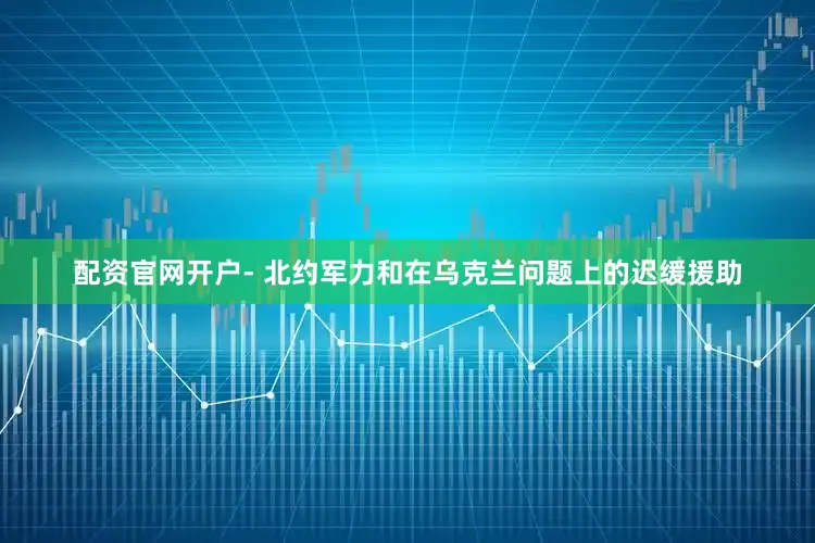 配资官网开户- 北约军力和在乌克兰问题上的迟缓援助